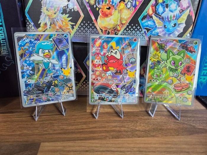 Complete First Partner Illustration Collection - All 9 starter trios NM