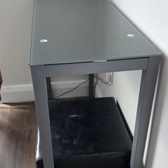 hallway glass top table