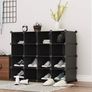Shoe Storage 16 Cube Shoe Rack, DIY Shoe Rack Storage, Shoe Rack Organiser Shoe Storage Unit Space Saving For Hallway Bedroom (MULTIPLE COLOURS) Image 2