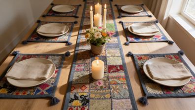 Table Runner with Mats