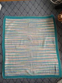 Multicoloured Woollen Baby Banket