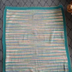 Multicoloured Woollen Baby Banket