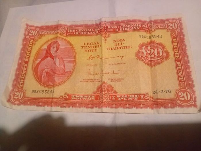 Old irish pound note