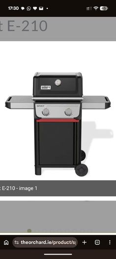 Weber Spirit E210 BBQ and accessories. Unused 3 weeks old