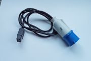 GEWISS GW 60 015Straight Plug 32AMP, 220-250 V, IP44, 2P+E with cable