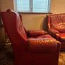 Faux leather sofa set Image 2