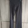 Black pants with small white stripes fit am total length 94 cm Image 3