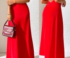 Women dress red shein L