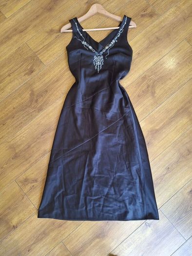 vintage karen millen embellished satin maxi dress occasion wedding party