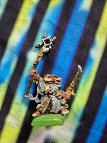 Vintage Warhammer Fantasy Skaven Metal Grey Seer Thanquol painted