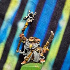 Vintage Warhammer Fantasy Skaven Metal Grey Seer Thanquol painted