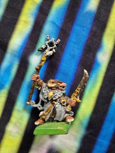 Vintage Warhammer Fantasy Skaven Metal Grey Seer Thanquol painted