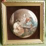 Vintage Framed Genuine Staffordshire Ceramic Image 2