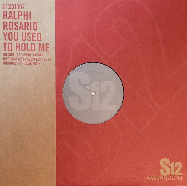 Ralph Rosario-You used to Hold me