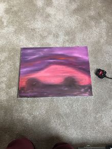 Porsche oil on canvas