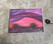 Porsche oil on canvas