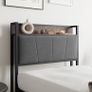 3ft Single Bed Frame with Storage Headboard Image 4