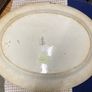 Antique Minton FLORENTINE Vegetable platter / Turkey Plate 1860 with some old chips underneath it Image 7