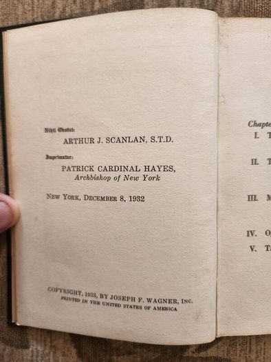 The Sterile Period In Family Life. By Very Rev. Canon Valere J. Coucke. Professor Of Moral Theology, Grandseminar Of Bruges And James J. Walsh. Rare First Edition 1932 Soft Cover . In Good Condition.