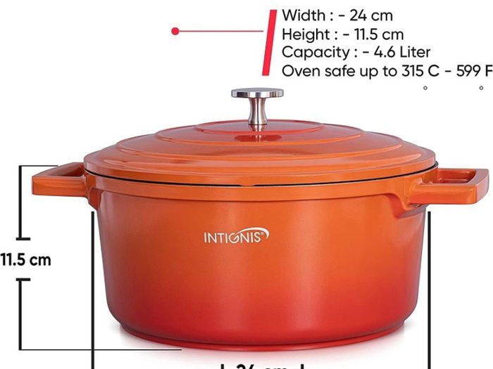 Dishes with lids oven proof ticker than cast iron pot hob to oven casserole dishes large 24CM (FREE POSTAGE)