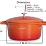 Dishes with lids oven proof ticker than cast iron pot hob to oven casserole dishes large 24CM (FREE POSTAGE) Image 3