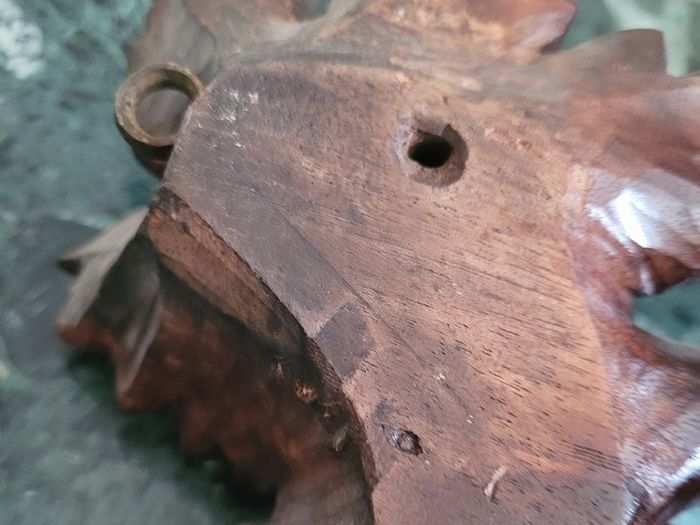 19th century Mahogany carving of summer fruits