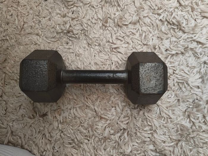15lb cast iron hex dumbbell