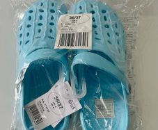 New: Blue Crocs Style (Size 4)