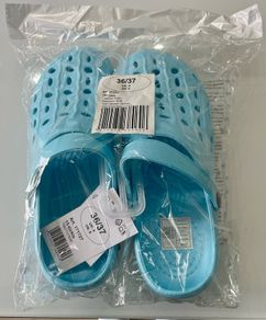 New: Blue Crocs Style (Size 4)