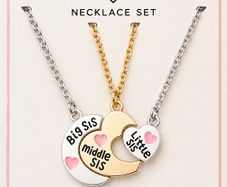 Best Friends Sister Necklace Set - New