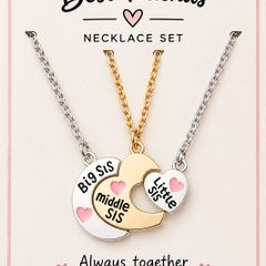 Best Friends Sister Necklace Set - New