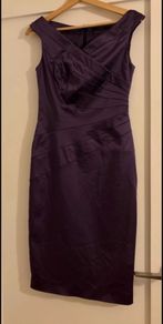 Coast size 8 purple satin dress