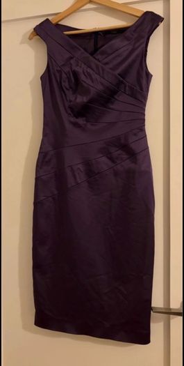Coast size 8 purple satin dress