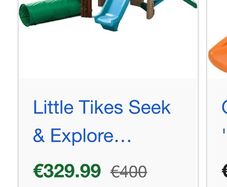little tikes slide set like new