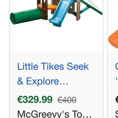 little tikes slide set like new