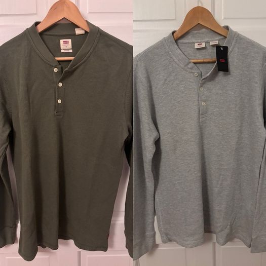 Levi's Waffle Knit Henley Bundle BNWT