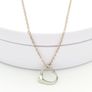 925 Silver Open Heart Necklace Image 5