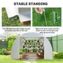 6 x 3 x 2 m Polytunnel Greenhouse, Walk-in Polytunnel Tent with Metal Frame, Zippered Door, and 8 Windows for Garden and Image 6