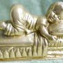 Vintage Brass Sleeping Child 5" x 3" x 2,5" Image 2