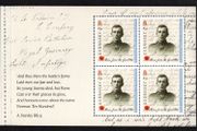 2014 Guernsey Stories from the Great War (I) 83p Pte Latimer Le Poidevin Commemorative Stamp Booklet Pane Mint Never Hinged (MNH).