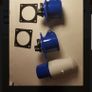 1 x.  16amp 16a blue site caravan connector socket plug male. And 2 x  female socket, suitable for  2.5 square cable Image 6