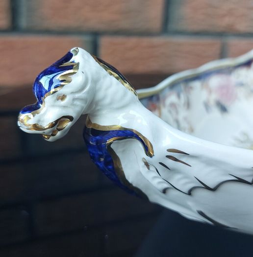 Rare Mason's "Blue Mandalay" Triangular Serving Dish