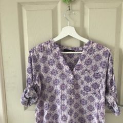 Women's Patterned Retro Blouse