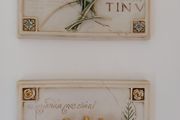 Vintage Pair of Ceramic Hand Painted 3-D Wall Plaques