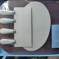 Newbridge Silver ceramic and silver cheeseboard set