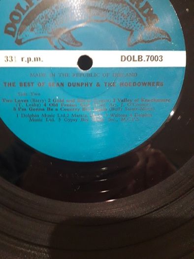 Sean Dunphy   The best of LP irish  &  Hoe downers Lp