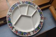 Vintage hand painted, unusual Villeroy and Boch plate