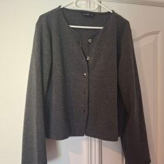 Grey Jumper Cardigan Size 18