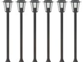 Garden Post Lights 6 pcs E27 110 cm Aluminium Bronze