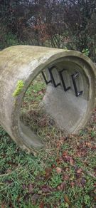 manhole ring with concrete lid